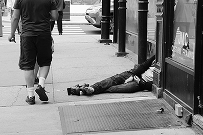 Homeless : Street Life : New York : Personal Photo Projects : Photos : Richard Moore : Photographer